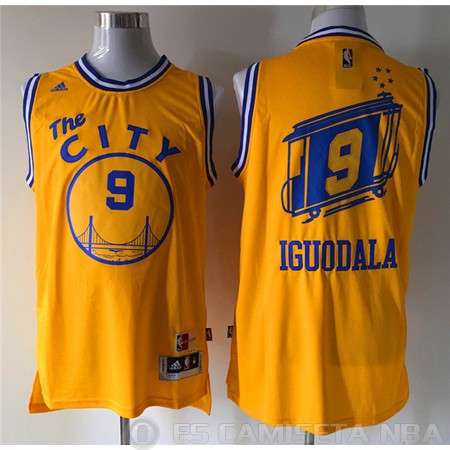 Camiseta Iguodala #9 Golden State Warriors Amarillo - Haga un click en la imagen para cerrar